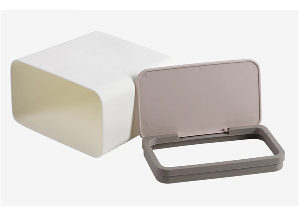 Home Waste Bin Small Trash can Mini Desktop ashcan litter Trash little Table Top Trash Box for desk Car trash bin With Lid