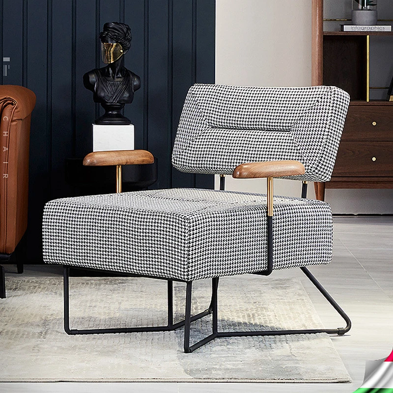 Скандинавский одноместный диван роскошный Легкий стул из ореха с ласточкой для