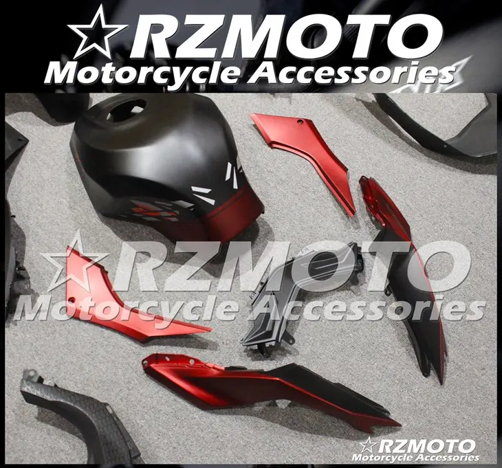 

4 Gifts New ABS Motorcycle Fairing Kits Fit for Kawasaki Ninja300 EX300 13 14 15 16 17 ZX300R 2013-2017 Custom Red Black matte