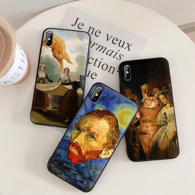 Чехлы для Xiaomi mi Mix 2s max 3 note 10 note10 A3 A1 A2 5X 6X lite pro Pocophone F1 cc9 Мягкий силиконовый чехол cat