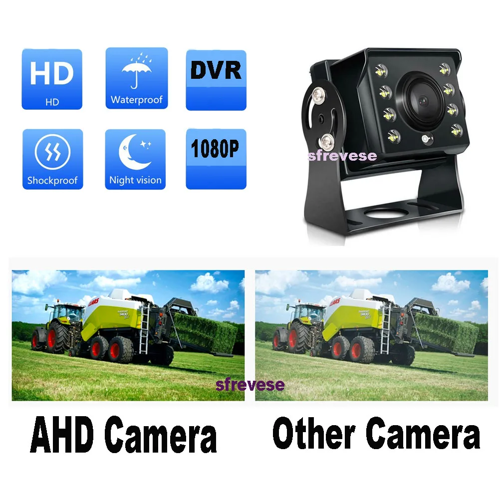7 дюймовый IPS HD 4 контактный автомобильный монитор заднего вида + 2x