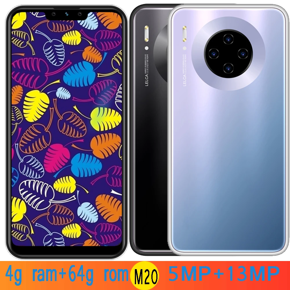 M20 смартфон с четырехъядерным процессором международной версией 4 Гб ОЗУ 64 ПЗУ 13