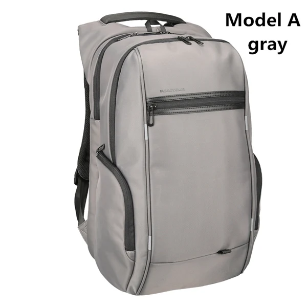 model A gray Kingsons 13," 15,6" 17," дюймов мужской женский рюкзак для ноутбука дорожные деловые школьные сумки водонепроницаемые износостойкие рюкзаки - Цвет: model A gray