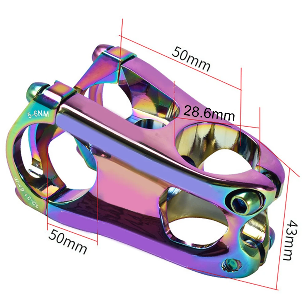 

MTB Mountain Road Bike Bicycle CNC Ultralight Hollow Rainbow Handlebar Stem