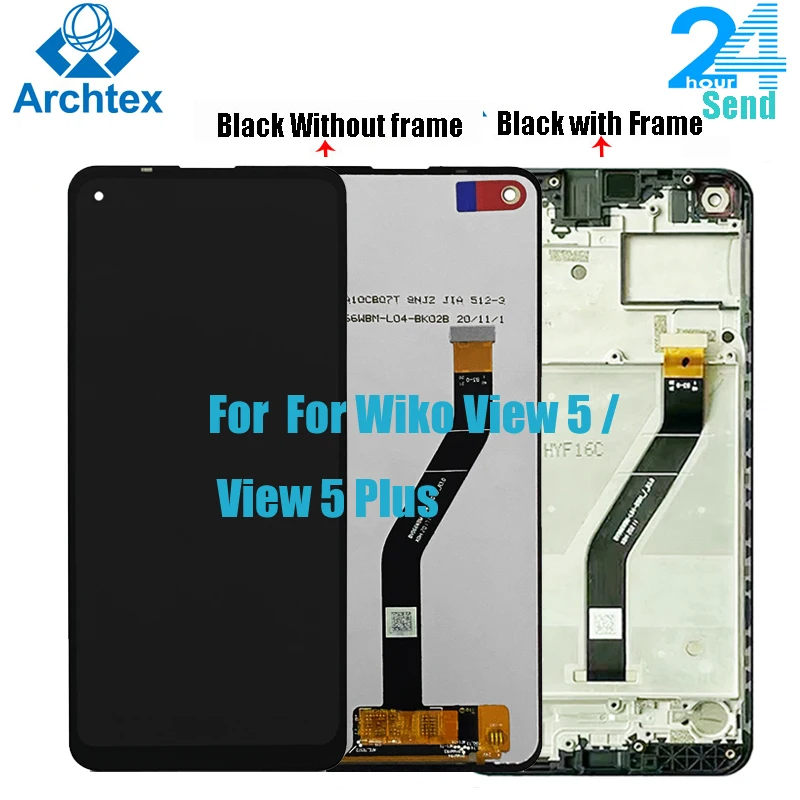 Pantalla LCD de 6,55 pulgadas para tel&eacute;fono m&oacute;vil, montaje de digitalizador con pantalla t&aacute;ctil, piezas de repuesto, Marco W-V850-0