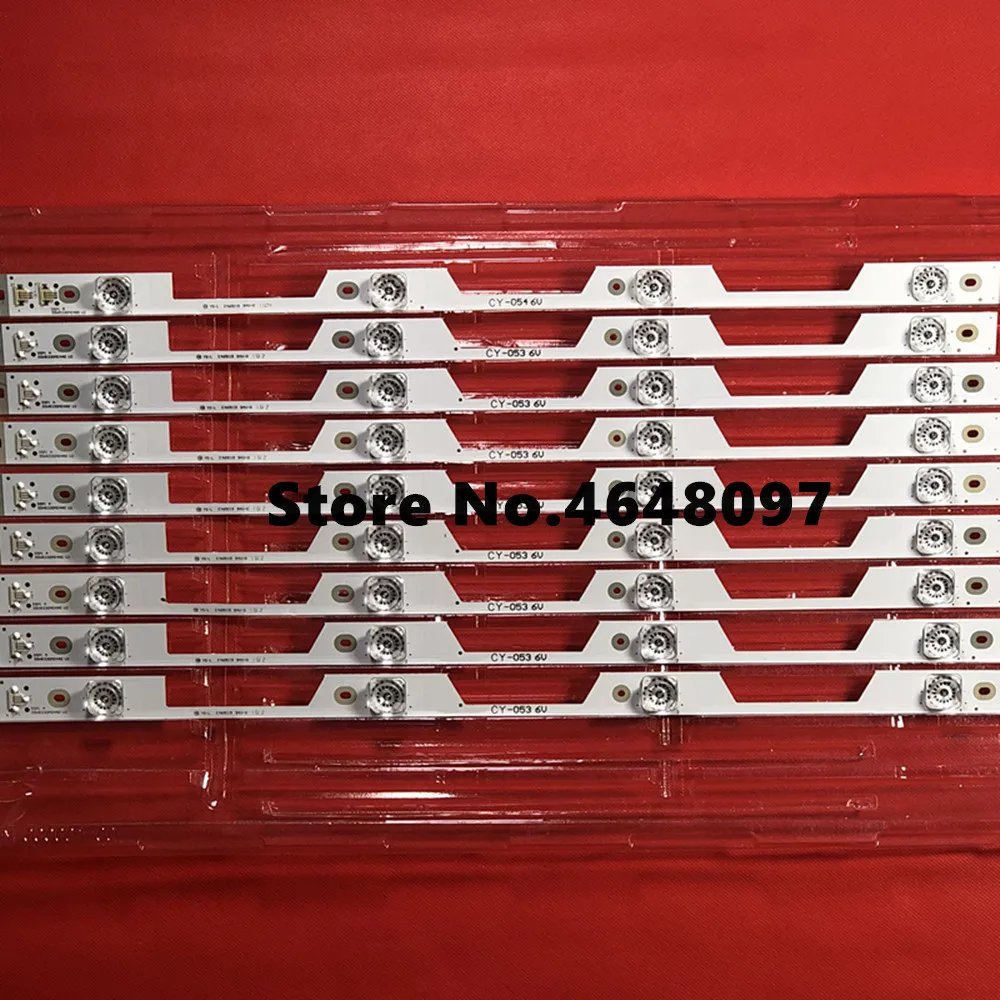 

9 шт./лот для TCL B55A769U Y55A580 L55P1S-F ЖК-подсветка 55P1 A 55HR330M04A0 V2 ЖК-бар 4 лампы 100% Новинка