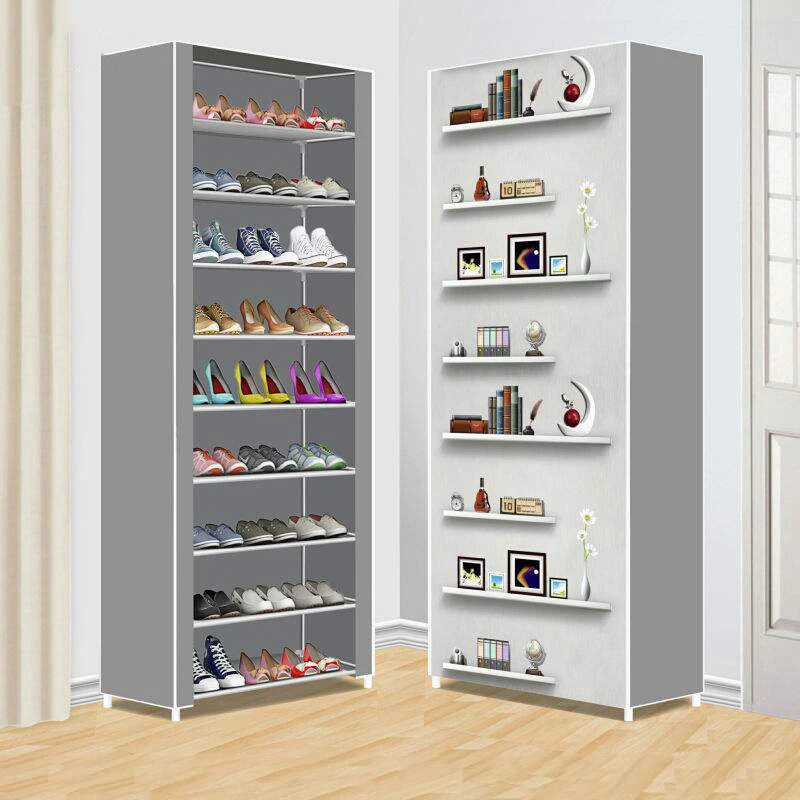 

Shoe Rack Simple Assembled Dustproof Space Saving Shoe Organizer Storage Closet System Home Shoes Shelf Cabient Keep Room Neat
