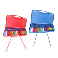 colorful 25 notes glockenspiel xylophone percussion rhythm musical educational teaching instrument toy for kids training