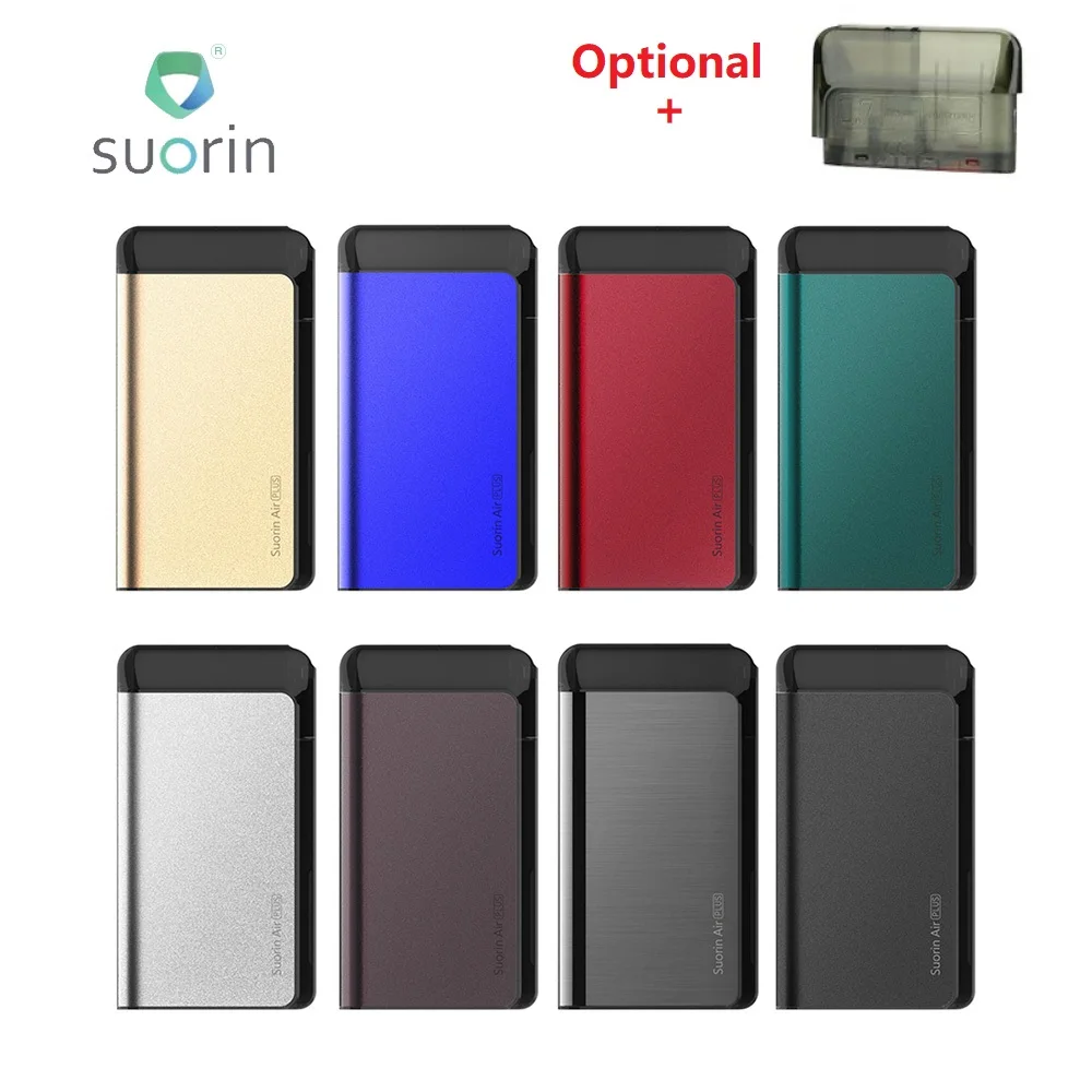Комплект Suorin Air Plus с аккумулятором 930 мАч и 3,5 мл pod VS Suorin Air Kit, аккумулятор 400 мАч и 2 мл pod vs Minifit/Drag nano/