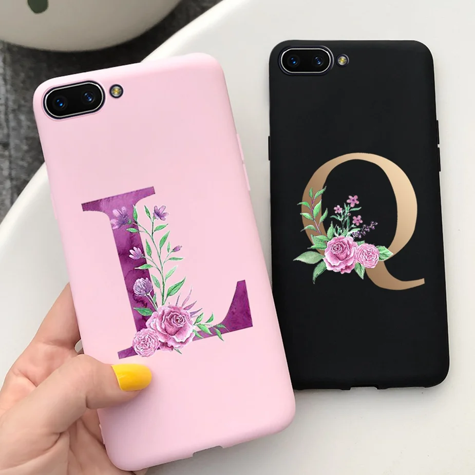 Высококачественный защитный чехол для Oppo A3S CPH1803 OppoA3S с милыми буквами Мягкая