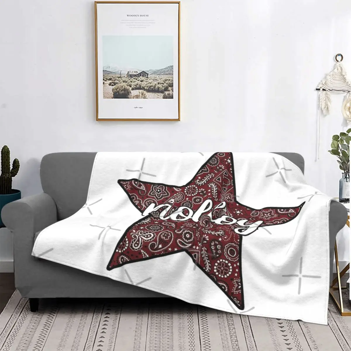 

Molloy-Manta con capucha para niños, para cama colcha, alfombra a cuadros, manta para sofá