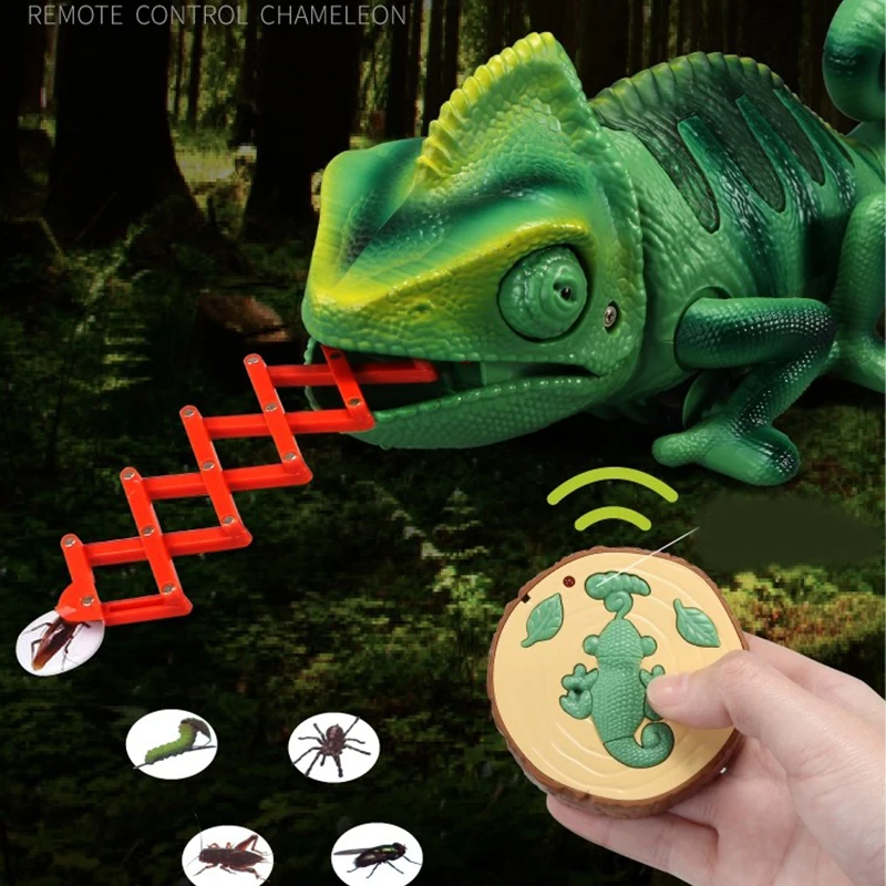 

Радиоуправляемые игрушки-животные, радиоуправляемая ящерица-хамелеон, умная игрушка, игрушка с дистанционным управлением, электронная мод...