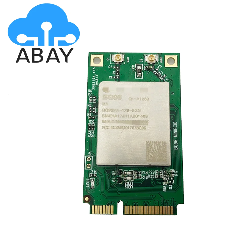 

LTE BG96 Mini PCIe Cat M1 & Cat NB1 & EGPRS Module BG96MC-128-SGNS LTE-FDD:B1/B2/B3/B4/B5/B8/B12/B13/B18/B19/B20/B25/B26*/B28