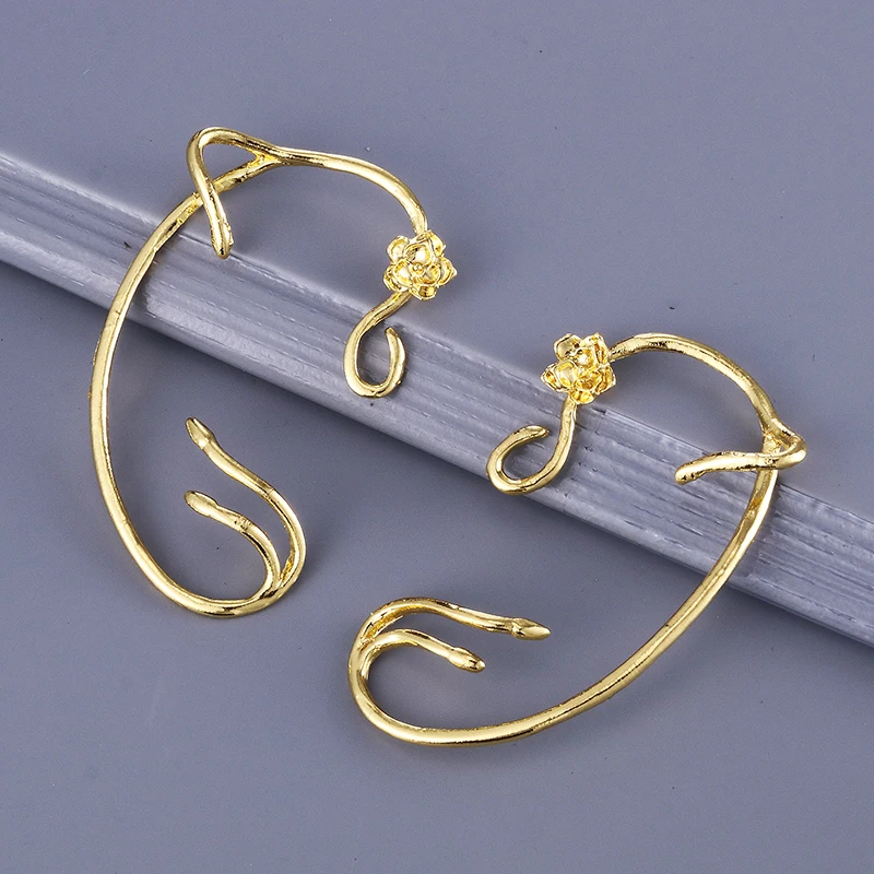 20 шт./лот Оптовая Продажа Модные золотые очаровательные серьги Красавица и