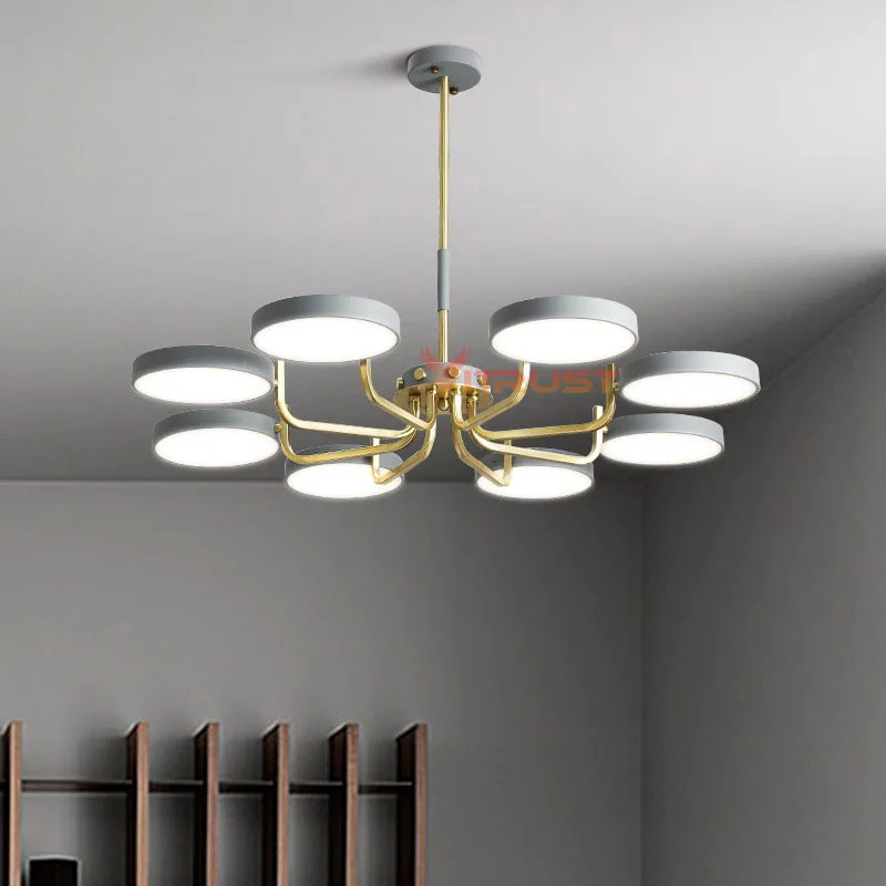 Скандинавская люстра с железным абажуром винтажные светодиодсветодиодный