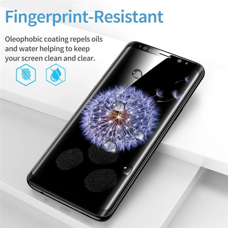 Защитное стекло для экрана samsung gaxaly s9 plus note 9 3d изогнутое полное покрытие samsun samsong s
