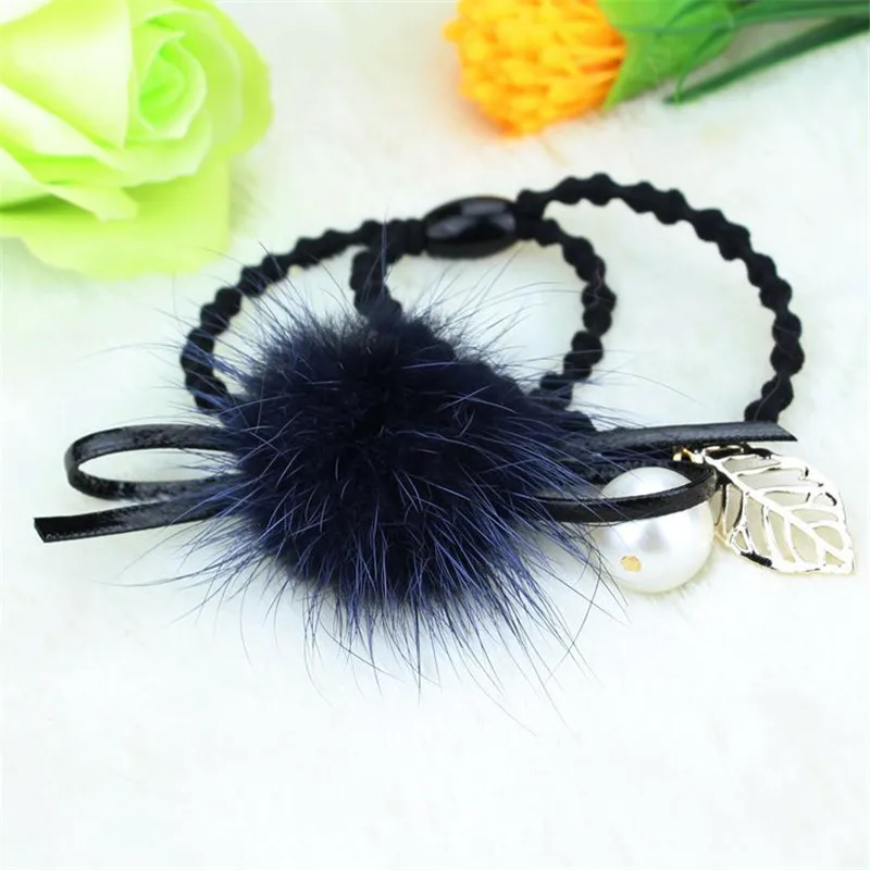 Женский головной убор аксессуары для волос из натурального меха норки круглая