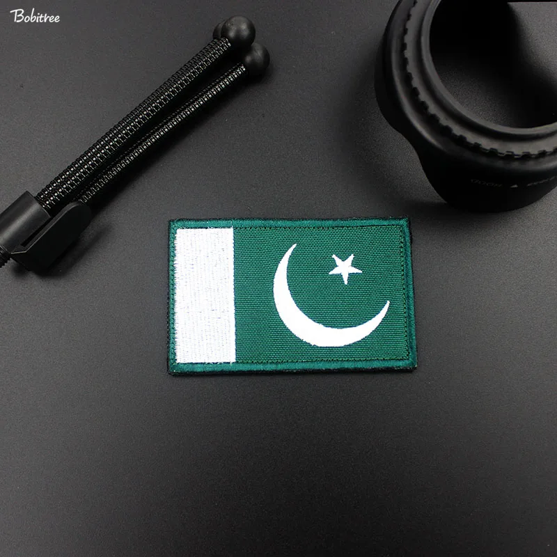 Патчи с пакистанским флагом баннеры вышитые петли крючком 3D наклейки на одежду
