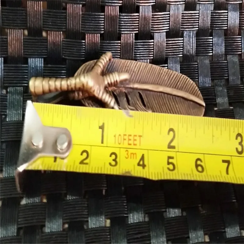 Латунь ястреб коготь перо латунный брелок для ключей медная Пряжка | Дом и сад