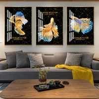 goldfish riches and honour crystal porcelain painting living room 5d diamond studded painting home wall decor pictures