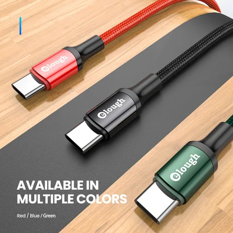 Кабель Elough Type C 3A для быстрой зарядки USB C, провод даты для Samsung Xiaomo 11, Huawei Poco, кабель для мобильного телефона, зарядное устройство Type-C