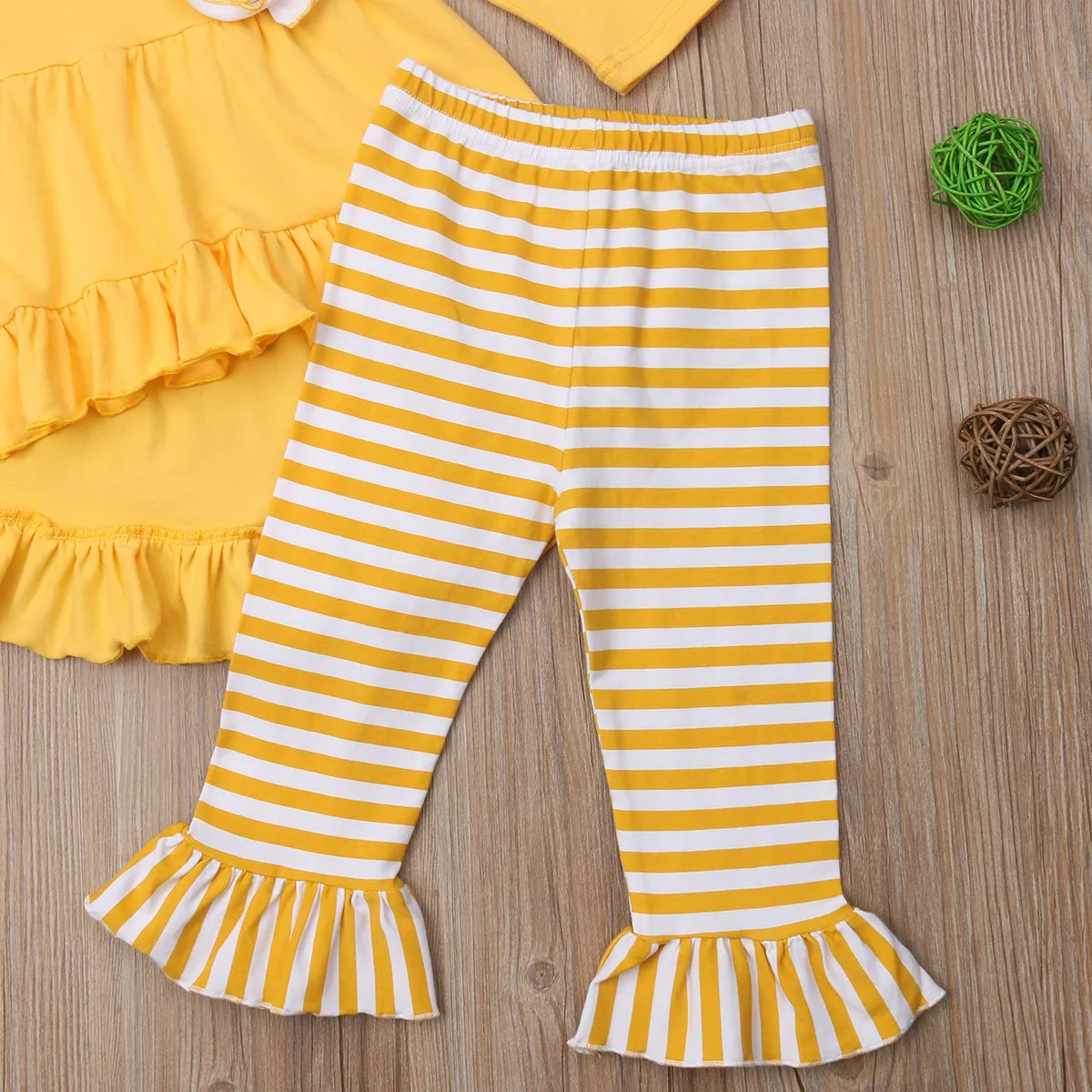 Осенняя одежда для маленьких девочек от Citgeett с единорогом желтая футболка топ