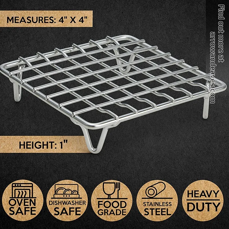 LBER 4 дюймовый мини Нержавеющая сталь Пособия по кулинарии Охладительная решетка