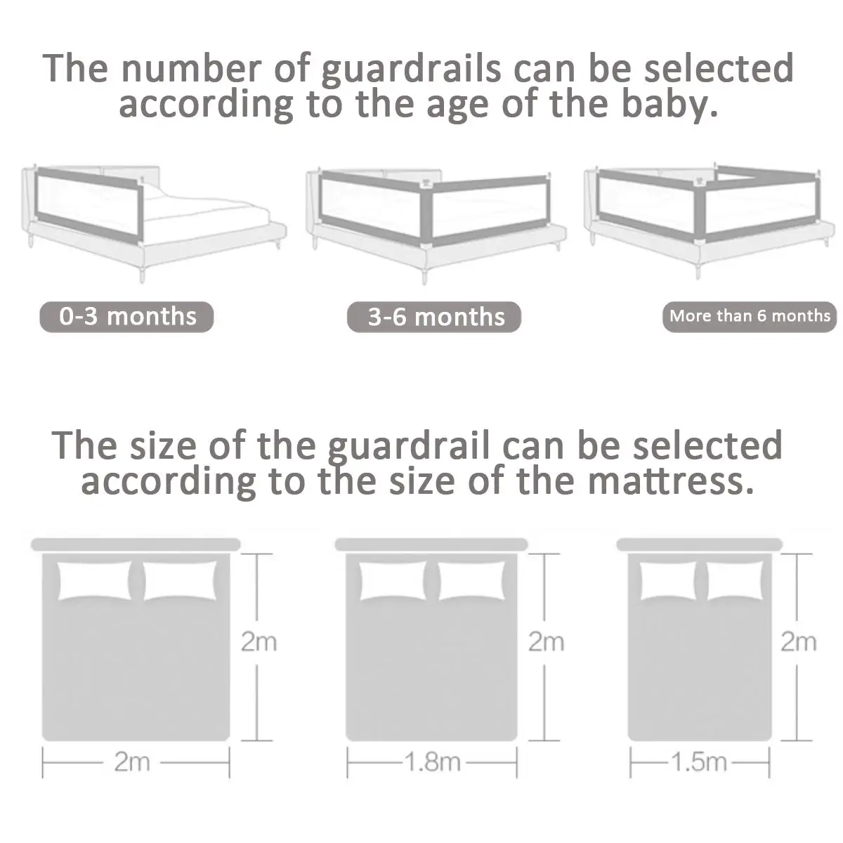 Регулируемый Детский манеж защитные рельсы для кроватки ограждение детей ворота