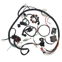complete wiring harness kit wire loom electrics stator coil cdi for atv quad 4 buggy 150cc 250cc go kart dirt pit bikes