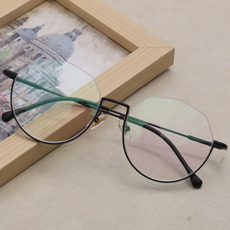 Оправа для очков полуободковая Женская оптические аксессуары коррекции зрения