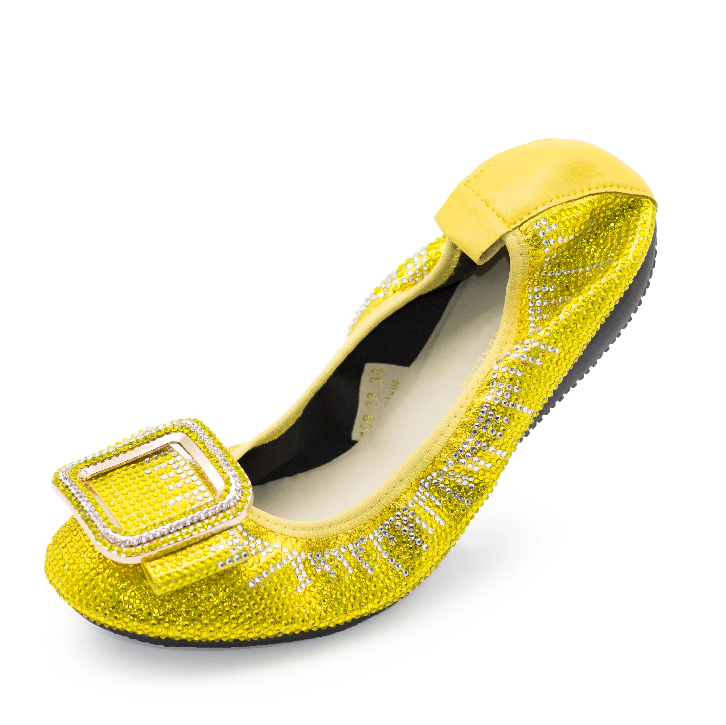 168-33 Luxury Jewelry Flats for Ladies Girls Female Footwear Casual Loafers Boat Shoes Slip on Blign Bling Ballet Flats Women