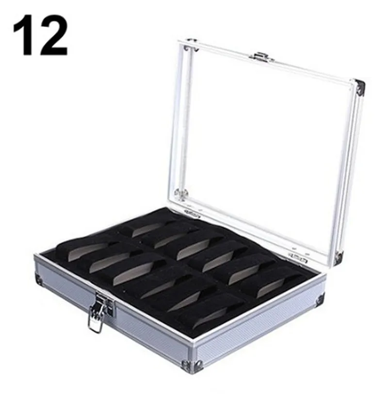 6/12 Сетка Слоты Коробка для часов удобный светильник Часы моталки Ювелирные
