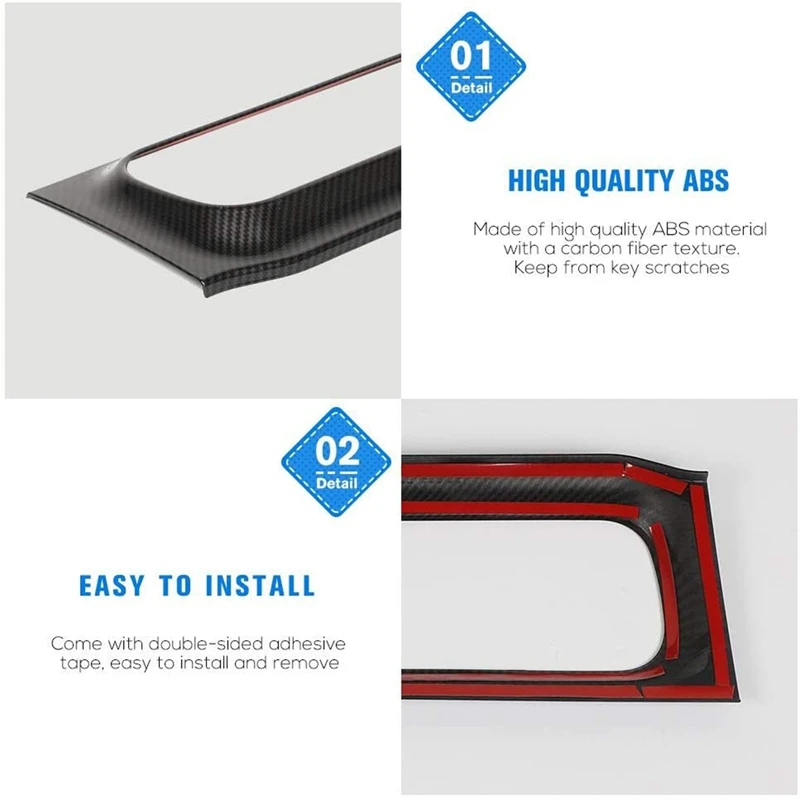 

Taillight Trim Cover Rear Light Decoration Kit for 2015-2019 Dodge Challenger