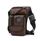 Забавная Холщовая Сумка для мужчин, многофункциональная портативная поясная сумочка в стиле милитари для отдыха на открытом воздухе и альпинизма, мотоциклетная сумка на ремне