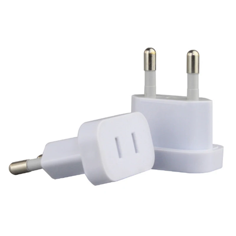 

US To EU Euro Europe Plug Adapter 2 Round Socket Converter Travel Electrical Power Adapter Socket China To EU Plug