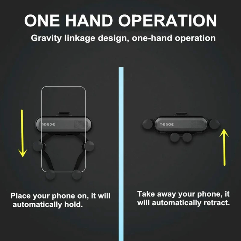 Новый автомобильный держатель телефона на вентиляции ударопрочный дизайн для