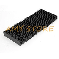 protective synthetic rubber rectangle accordion dust cover unfolded 80x10x2cm folded 0 8x10x2cm