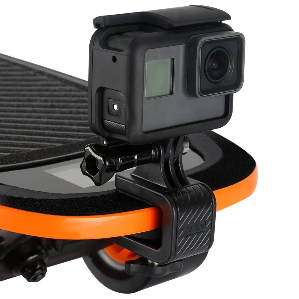 TELESIN скейтборд Держатель подставка зажим для GoPro Xiaomi YI eken для DJI Osmo экшн-камеры спортивные аксессуары