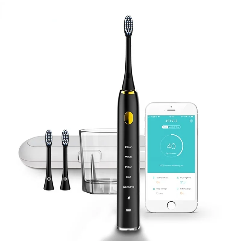 Smart Electric Ultrasonic Toothbrush Waterproof Soft Toothbrush APP Supports Bluetooth Connection Free Shipping Worldwide Sonic