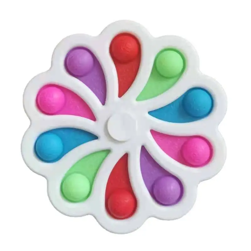 Jual 50 Buah Fidget Spinner Sederhana Lesung Pipi Mendorong Gelembung Jari Antistress Rotasi Sensorik Tangan Mainan Untuk Anak-anak Dewasa 18 Dropshipping