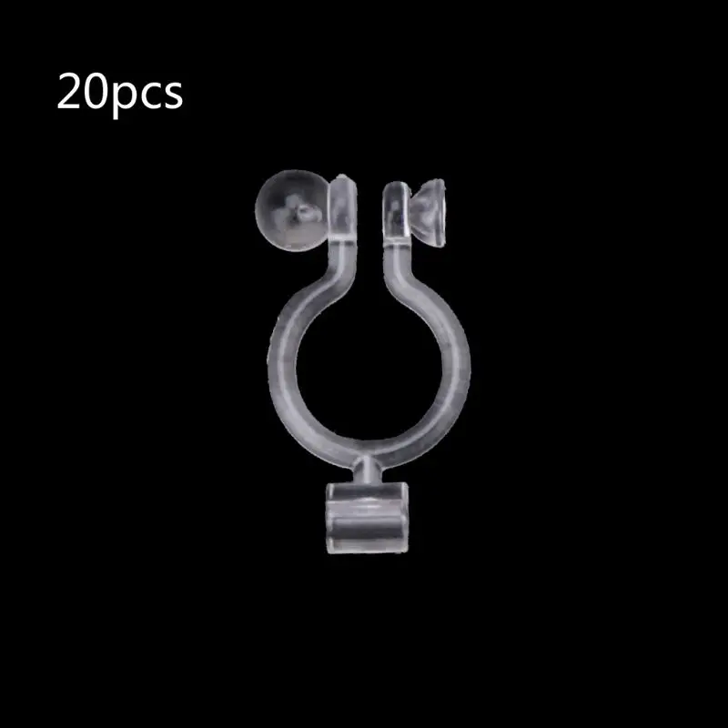 

20Pcs Invisible Clip-on Earring Converters for Non Pierced Ears Jewelry Findings AXYD