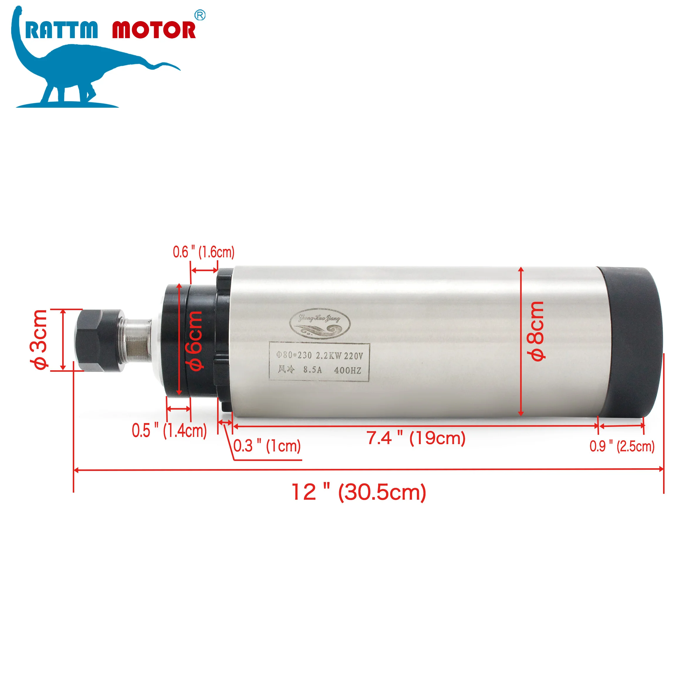 RU Бесплатная доставка двигатель шпинделя с воздушным охлаждением 24000 кВт ER20 220