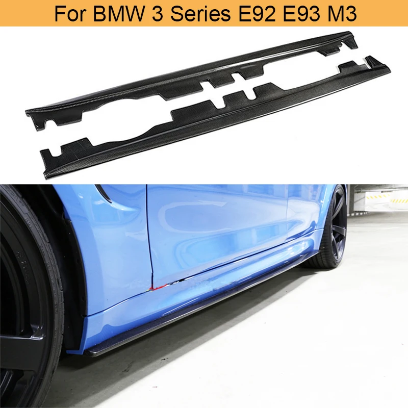 Автомобильные боковые юбки из углеродного волокна удлинитель губ для BMW 3 серии E92