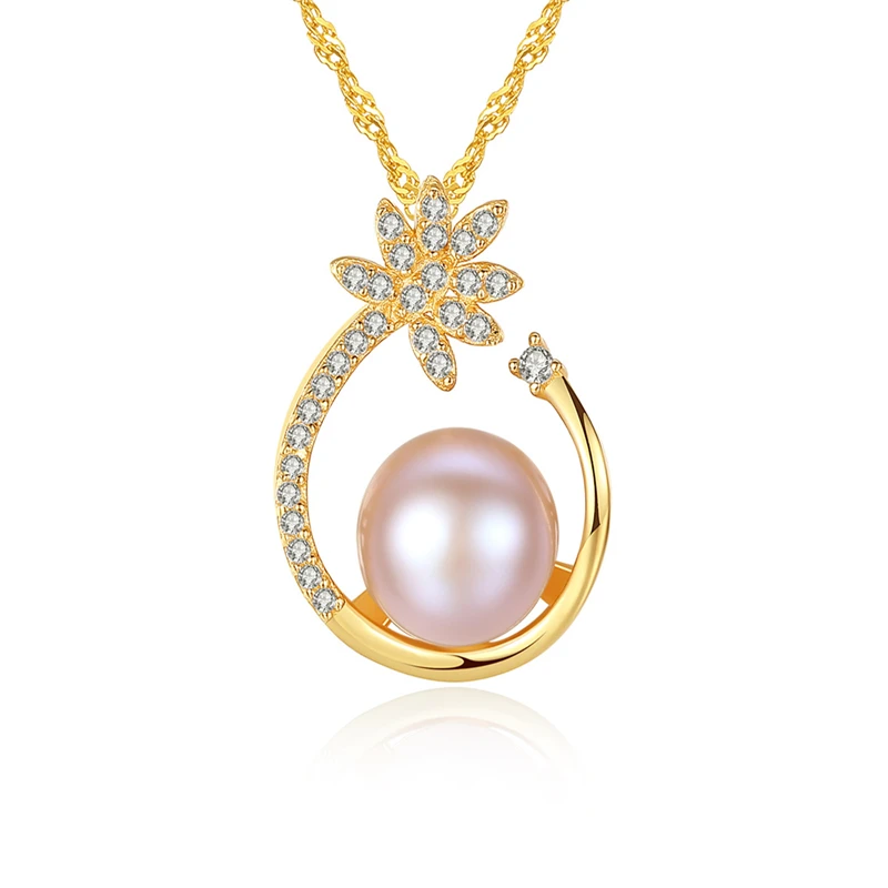 

High-end Boutique Jewelry S925 Sterling Silver Ladies Simple and Fashionable Freshwater Pearl Pendant Fashion Accessories