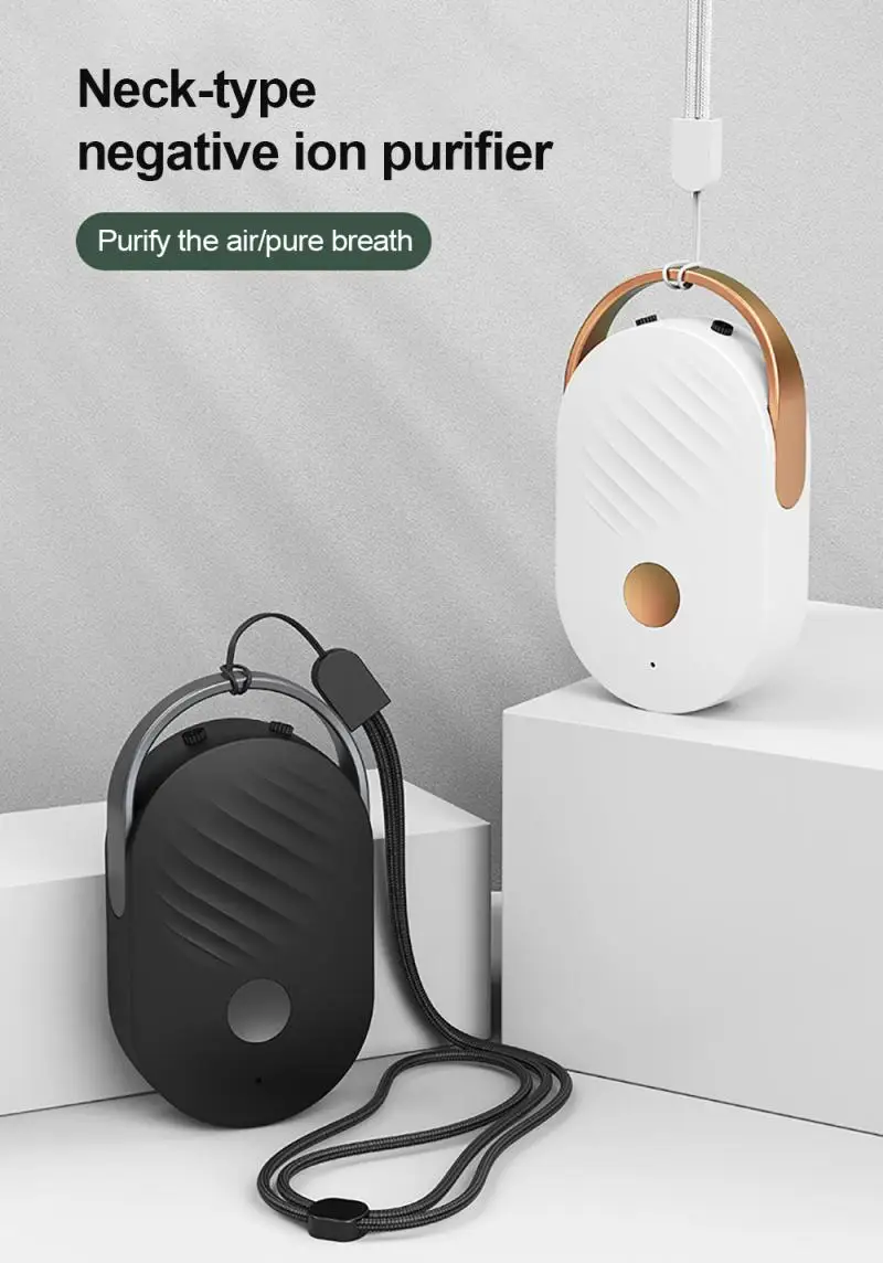 Модное персональное носимое ожерелье для очистителя воздуха мини портативный