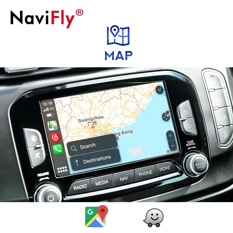 NaviFly Decoder Box Car Radio video CarPlay Android Auto For Alfa Romeo support Wireless Mirror link SWC iDirve Reversing camera |