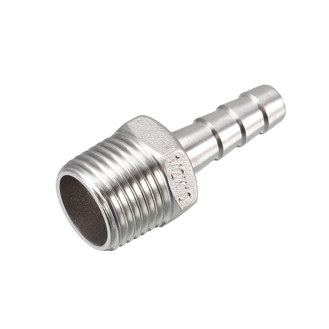 

uxcell 2pcs Stainless Steel Barb Hose Fitting Connector 10mm Barbed X G1/2 Male Pipe connect lines for air water fuel etc