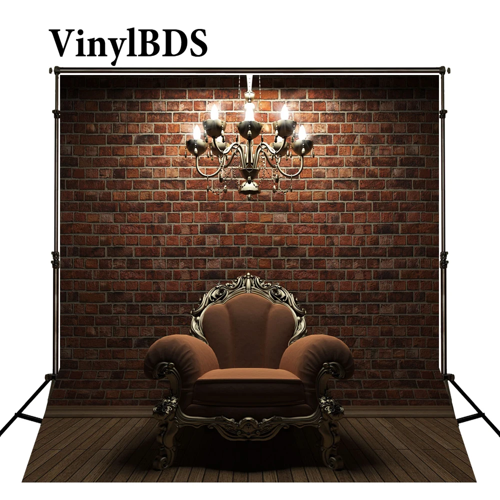 Винтажный свадебный фон VinylBDS для интерьера 8 х8 футов деревянная и люстра твердая