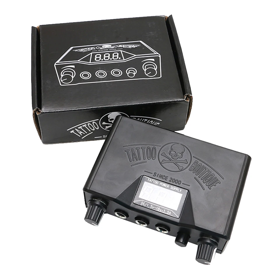 Профессиональный источник питания для тату с двойным цифровым ЖК-дисплеем