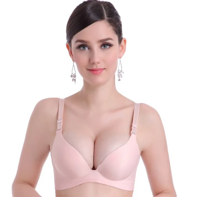 Pink CXZD бесшовное цельное нижнее белье, удобный бюстгальтер с эффектом пуш-ап, новое модное сексуальное женское нижнее белье, бюстгальтер без косточек - Цвет: Pink